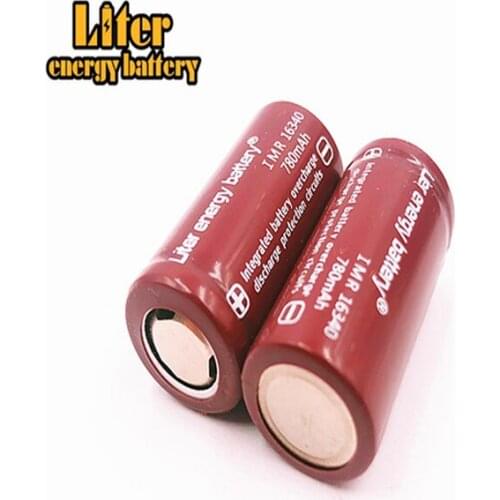 20pcs Liter Energy Battery Rcr 123 16340 780mah 3.7v Li-ion Rechargeable Battery Lithium Batteries With Retail Package