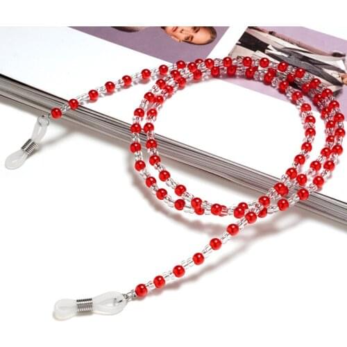 Fashion Acrylic Glasses Chain Sun Glasses Beaded Rope Sunglasses Hanging Chain Strap Glasses Rope Eyewears Neck Lanyard Cord