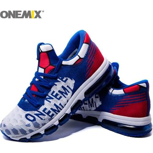 ONEMIX Mens Running Shoes Athletic Outdoor Air Cushion Mesh Breathable male Sport Shoes Outdoor Training walking Sneakers