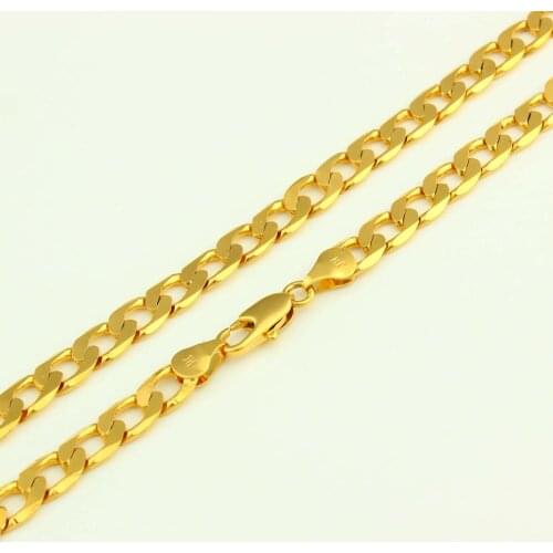 2017 New HipHop Cuban Gold Color Link Chain Men Jewelry Chunky Necklace For Women Men Best Gifts