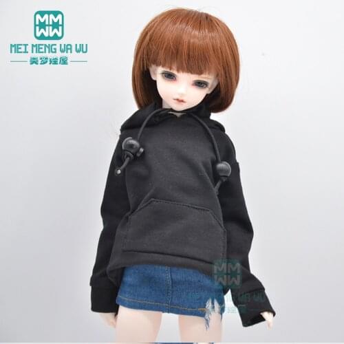 BJD doll clothes fits 30-45cm 1/4 BJD MSD MYOU YOSD doll fashion Hoodie, jeans, sneakers
