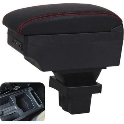 For Skoda Octavia Armrest box For Skoda Yeti Mk2 2005-2012 Car Armrest Retrofit parts Storage box car accessories USB