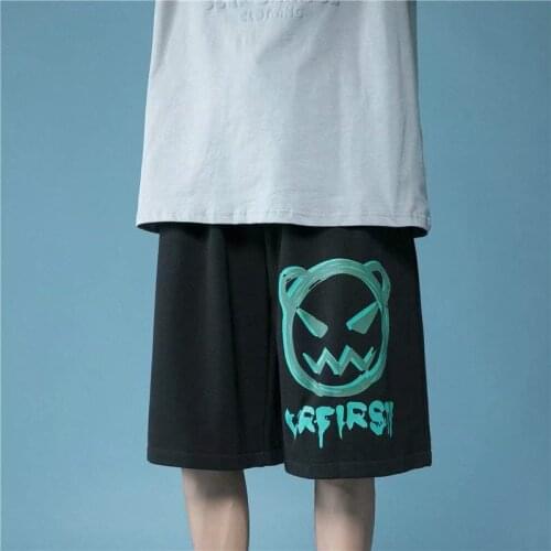 Korean Fashion Printed Shorts 2021 Summer Sweatpants Mens Casual Running Shorts Hip Hop Mens Clothing Basketball Hot Pants