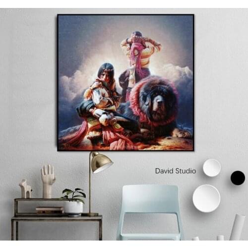 Handmade Modern oil painting Mei Dongsheng artworks Wall art pictures painted for bedroom Home Decor