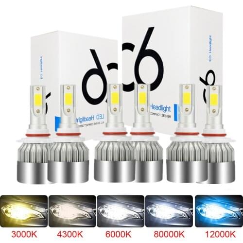 Muxall Led Lights for Car Led Headlight Bulbs H7 H4 3000K 6000K 8000K H1 HB3 9005 9006 HB4 H3 LED Car Light H11 Led Fog Light