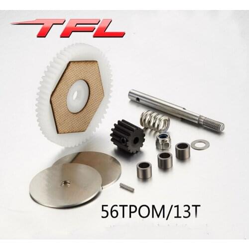TFL RC Car accessories 1/10 SCX10 Wraith Crawler Transmission 56T POM/13T Metal 32Pitch Gear TH01875-SMT6