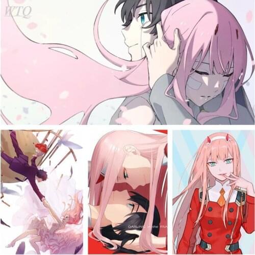 Darling In The FranXX Zero Two Retro Anime Posters Wall Decor Poster Canvas Painting Wall Art Picture Room Decor Home Decor