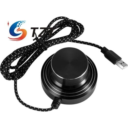TZT USB Volume Controller Knob PC Volume Control Lossless Data Cable Controller For Desktop PC Laptops