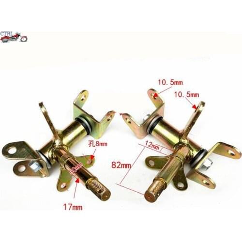 1Pair/2pcs Steering Strut Knuckle Spindle Fit For Drum Brake of ATV 49cc 50cc 70cc 90cc 110cc Go Kart Buggy UTV Quad Bike Parts