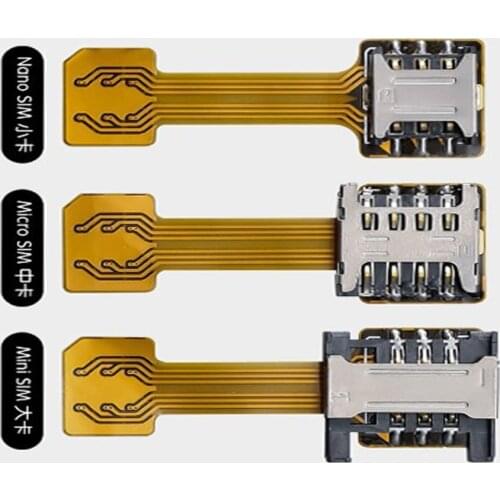 1Pcs Top Hybrid Double Dual Two-in-one Sim card Adapter Micro SD Nano Sim Extension Adapter for Xiaomi Redmi Samsung Huawei