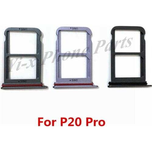 10pcs/lot SIM Card Tray Micro SD Card Tray Holder Slot For Huawei P20 Pro P20P Replacement Parts