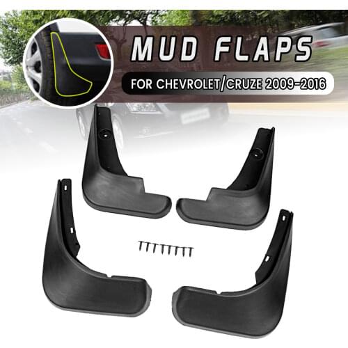 4Pcs Car Front Rear Mud Flap Mudguards Splash Guards For Chevrolet /Cruze 2009 2010 2011 2012 2013 2014 2015 2016
