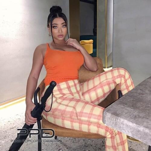 5 Colors Breathable Low-Cut Large Round Neck One-Piece Knitted European Style Solid Color Camisole