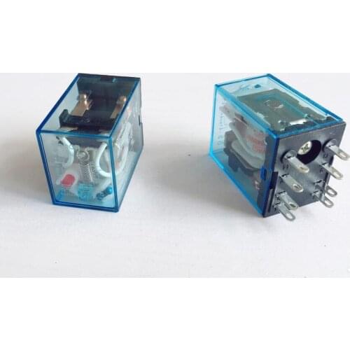 5pcs Intermediate relay MY2NJ small electromagnetic relay Power Relay DPDT 8Pins DC12V AC12V DC24V AC24V AC110V AC220V