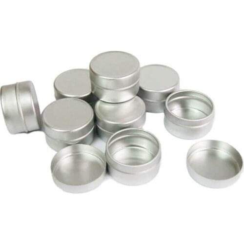 Lovely Design 50 X 5 G Mini Metal Jar, 5 CC Eye Cream Tin Container, Tiny Sliver Cream Samples Jar