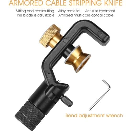 ACS-2 Armored Wire Stripper 4-10mm & 8-28mm Optical Cable Slitter Fiber Optic Stripping Tool Jacket Slitter Sheath Cutter