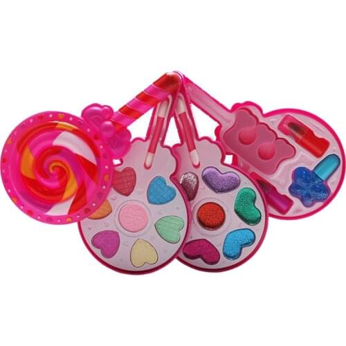 Baby Girls Pretend Play Makeup Toys Safe testes Makeup Set Kids Girls Makeup Kit Toy Cosmetics Play Sets Best Gifts for Children