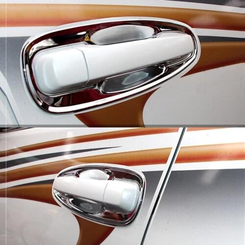 For Toyota Prado FJ150 2010-2015 8pcs Chrome Car Exterior Door Handle Cover Bowl Cup Trim Molding Protector Accessories