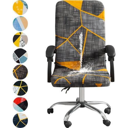 Elastic Office Chair Cover Modern Spandex Computer Chair Slipcovers Printed waterproof Chair Cover Armchair Protector