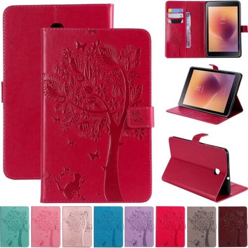Magnetic Stand PU Case for Samsung Galaxy Tab A 8.0 T387 SM-T387 2018 8.0 inch Cover Funda Tablet Case Smart Case Stand Cover