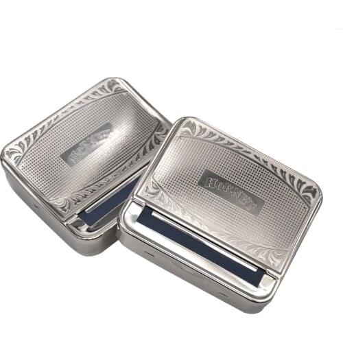 HORNET Metal Tobacco Rolling Machine Case Storage Box For 70MM Paper Smoking Cigarette Roller Tobacco Smoking Accessories