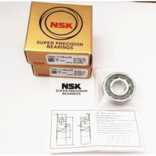 NSK Brand 1Pcs 7001 7001C 2RZ P4 DB A 12x28x8 12x28x16 Sealed Angular Contact Bearings Speed Spindle Bearings CNC ABEC-7