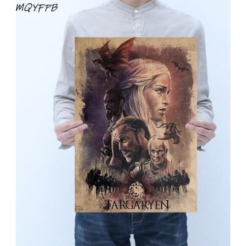 Movie Kraft Paper Poster Decorative Painting Wall Sticker Household Goods