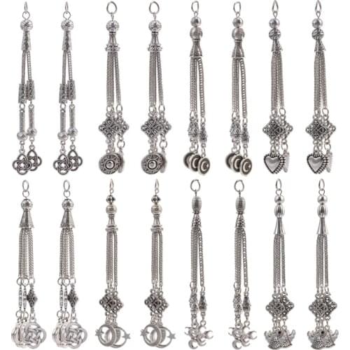 1pair/2pcs Fashion Tassel Charms Pendant For DIY Earring Necklace Jewelry Making Findings Supplies Handmade Crafts Accessories