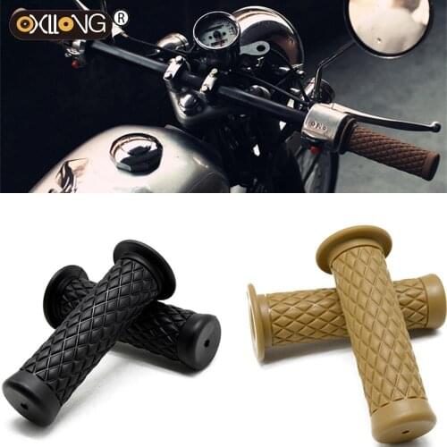 Motocross hand grips motorbike handle grip for harley softail sportster prince cruise cafe racer handlebar classic vintage grips