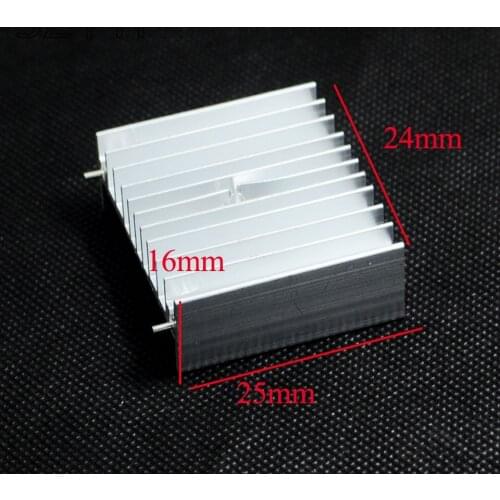 With pin heat sink 25 * 24 * 16MM (silver) TDA7294 L298 and other IC-specific radiator 5pcs/lot