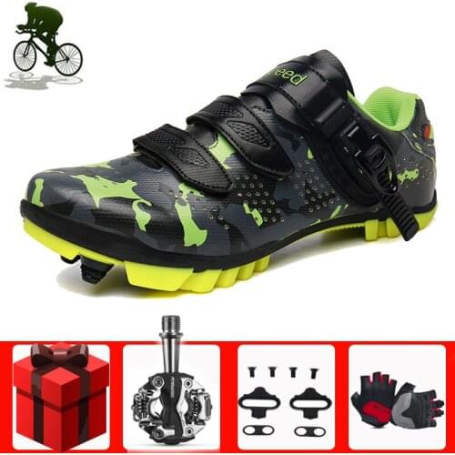 Self-locking Cycling Shoes Sapatilha Ciclismo Mtb Men Mountain Bike Bicycle Sneakers Professional Athletic Breathable Bicicleta