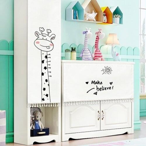 Multi Pattern Self-adhesive Waterproof Cabinet To Block Bookshelf Rack Shoe Dust-proof Cloth with Velcro kitchen curtains