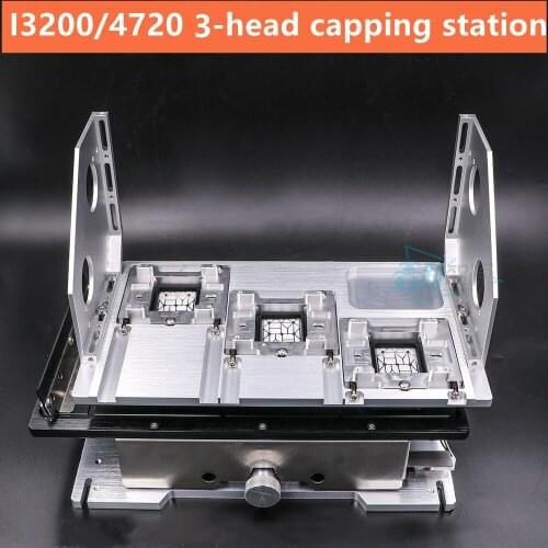 Eco solvent Printer Capping Station for EPSON i3200 4720 printhead shelf cap top Assembly 3-head lifting ink stack bracket plate