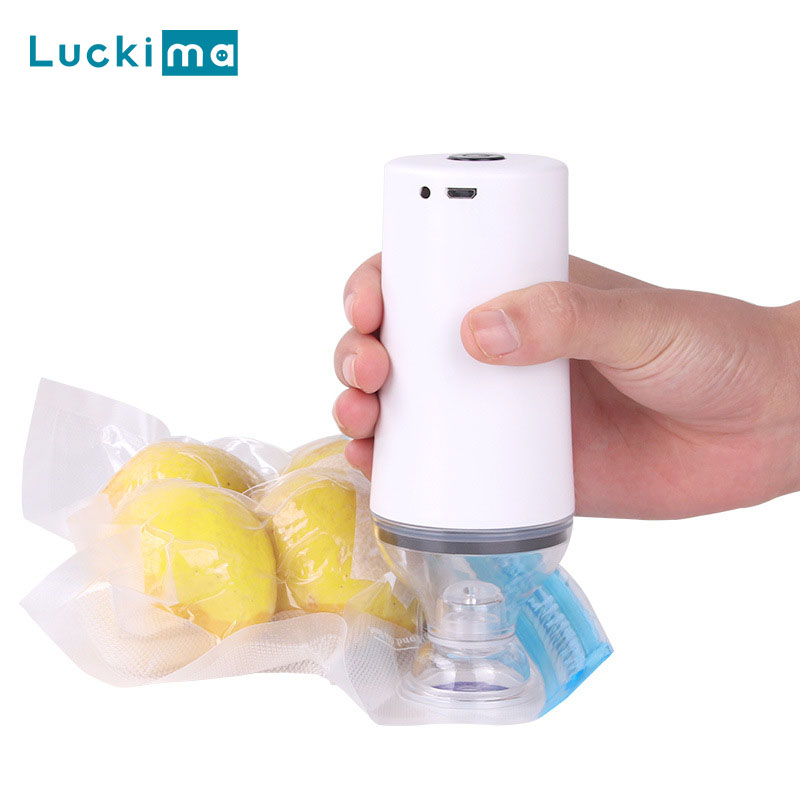 Mini Vacuum Pump for Clothes Food Vacuum Storage Bag USB Charging Electric Fresh-keeping Sealing Machine Home Travel Tool