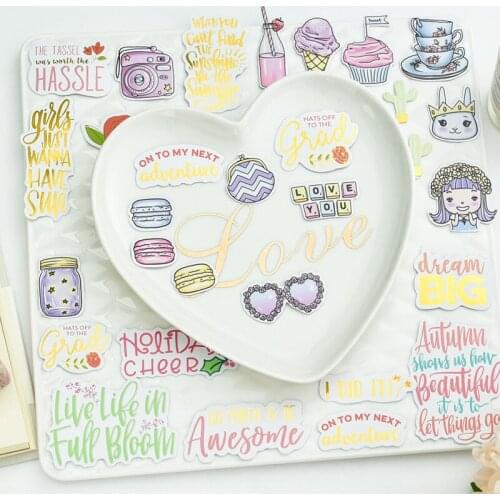 YPP CRAFT Dream Big Colorful Cardstock Die Cuts for DIY scrapbooking/photo album/ Planner Decoration Crafts