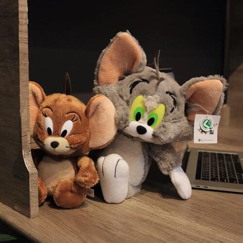 2Pcs/Set Cartoon Tom & Jerry 40cm Cat and 30cm Mouse Soft Animal Plush Stuffed Doll Toys Kids Children Birthday Gifts