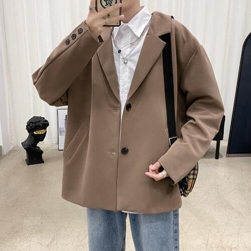 2020 Mens High Quality Suit Jackets Loose Coat Single Western Clothes Casual Blazer Cotton Coats Male Outerwear Plus Size M-XL