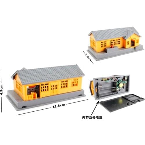 D509 acousto-optic house Suitable for electric rail the train toy general track scene parts Childrens cognitive car toys