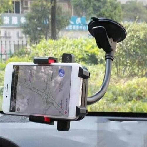 New Car Phone Holder Bracket Mount Cup Holder Universal Car Mount Mobile Suction Windshield Phone Locking Car-Accessories