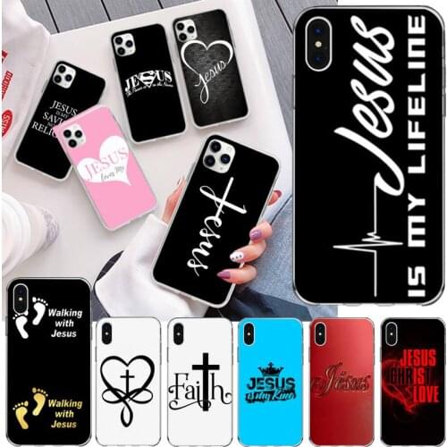Faith Christian Religious Jesus Phone Case for iphone 12 pro max mini 11 pro XS MAX 8 7 6 6S Plus X 5S SE 2020 XR cover