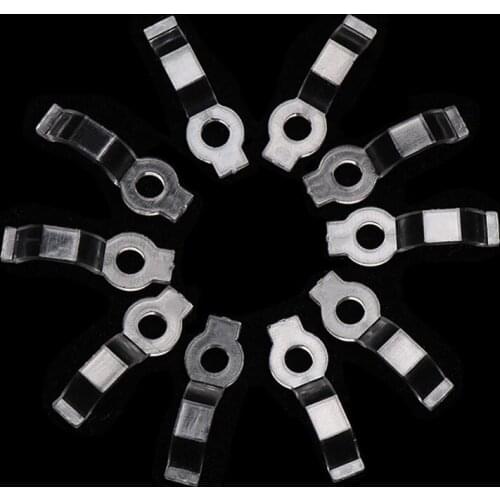 50 pcs Flexible Useful LED Strip Light Holder Lamp Tape Mounting Bracket Fixing Clip Light Connector with Screw 8/10/12mm