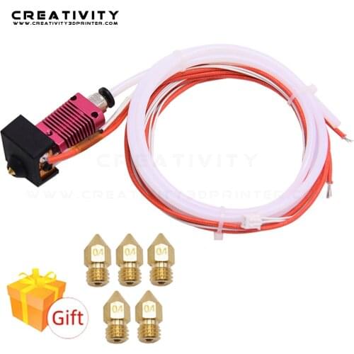 Creativity 3D Full Metal J-head CR10 1.75mm Extruder Hotend Kit for Ender3 /CR10/10s Bowden Extruder 12/24V 3D Printer Part