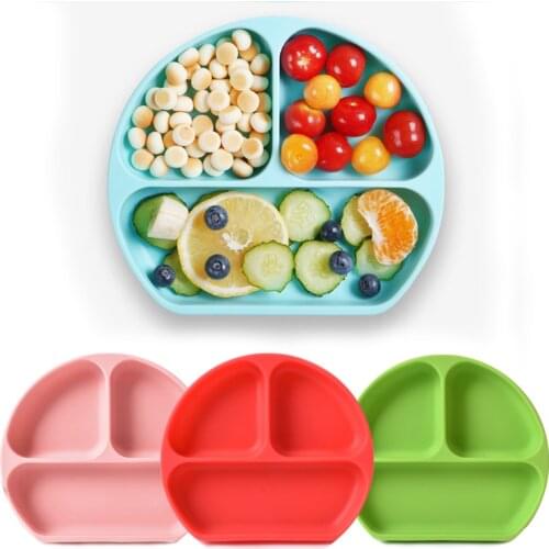 Baby Silicone Plate Kids Bowl Plates Baby Feeding Silicone Bowl Baby Silica Gel Dishes Kids Tableware