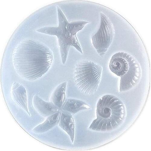 Starfish Shell Shape Polymer Clay Silicone Mold,Crafting, Resin Epoxy,Jewelry Pendant Earrings Making, DIY Mobile Phone Decora