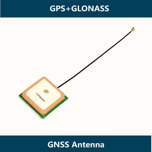 For IOT M2M GNSS GPS antenna 28dB High Gain ceramic patch internal GPS GLONAS antenna 1575.42MHZ 28*28*7.2mm IPX connector