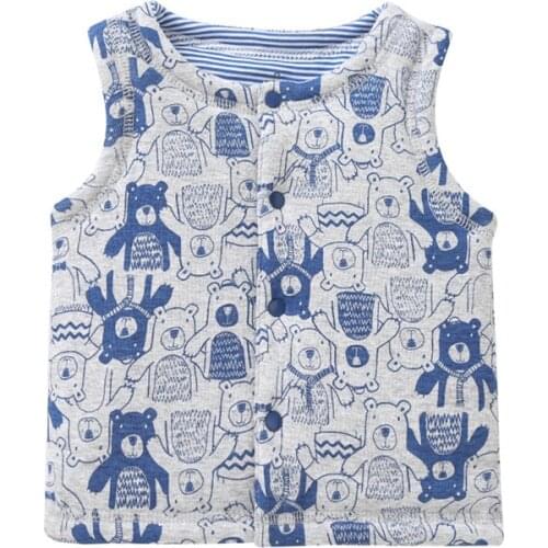 Girls Cotton Vest Jackets New Baby Kids Autumn Winter Toddler Clothing Vests Waistcoat Sleeveless Cardigan Shirts Kid Outerwear