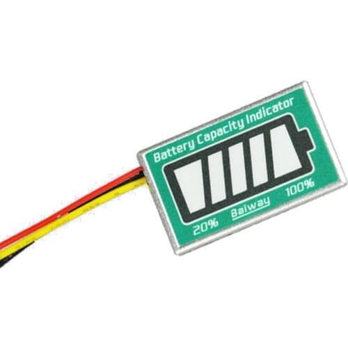 Taidacent 48V Battery Charge Level Indicator LED Display Battery Indicator 12V Car Lead Acid Battery Capacity Charger Indicator