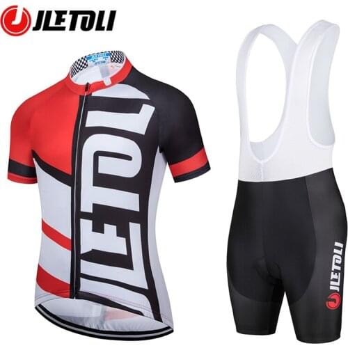 JLETOLI Cycling Sets Triathlon Bicycle Clothing Breathable Mountain Bike Clothes Suits PRO Road Bike Clothing Mens Quick Dry