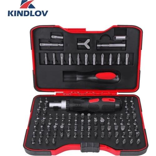 KINDLOV Screwdriver Set CR-V Parafusadeira Precision 101 In 1 Ratchet Screw Driver Magnetic Hex Torx Phillips Bit Kit Hand Tools