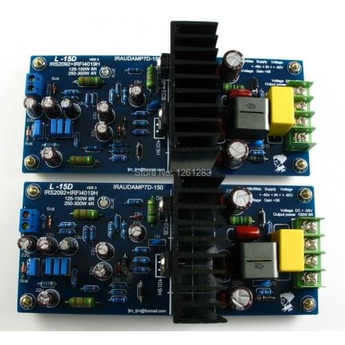 LJM DIY assembled amplifier board L15D Digital Audio amplifier finished board IRS2092 IRFI4019H